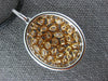LARGE 3.58CT WHITE & MOCHA DIAMOND 18KT WHITE & ROSE GOLD 3D OVAL LOVE NECKLACE