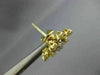LARGE 4.08CT WHITE & FANCY YELLOW DIAMOND 18KT TWO TONE GOLD 3D HANGING EARRINGS