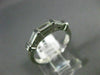 ANTIQUE .35CT DIAMOND 14KT WHITE GOLD 3 STONE BAGUETTE ANNIVERSARY RING #ELV19