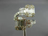 ESTATE WIDE 2.40CT DIAMOND 18KT TRI COLOR GOLD 3D SEMI ETERNITY CRISS CROSS RING