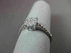 ESTATE .32CT DIAMOND 18KT WHITE GOLD CLUSTER FILIGREE PROMISE FRIENDSHIP RING