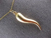 ESTATE CLASSIC 14KT YELLOW GOLD 3D ITALIAN HORN FLOATING PENDANT #27384