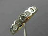 ESTATE .50CT DIAMOND 14KT WHITE & YELLOW GOLD 3D PYRAMID ANNIVERSARY RING #22466