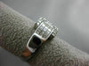 ESTATE WIDE 1.35CT ROUND & PRINCESS CUT DIAMOND 14K WHITE GOLD 3D BELT LOVE RING
