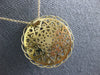 ESTATE .30CT DIAMOND 14KT YELLOW GOLD 3D CLASSIC WOVEN FLORAL ETOILE FUN PENDANT