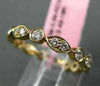 ESTATE .64CT DIAMOND 18K ROSE GOLD 3D ROUND & MARQUISE ETERNITY ANNIVERSARY RING
