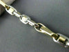 ESTATE WIDE 14K WHITE & YELLOW GOLD 3D SOLID HANDCRAFTED ITALIAN BRACELET #22788
