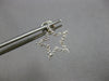 ESTATE .35CT DIAMOND 14KT WHITE GOLD CLASSIC OPEN STAR SCREWBACK STUD EARRINGS