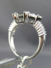ESTATE 1.28CT DIAMOND 18KT WHITE GOLD 3D CLASSIC MULTI SHAPE TRIANGULAR FUN RING