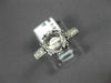 ANTIQUE .60CT DIAMOND 14KT WHITE GOLD FILIGREE SEMI MOUNT ENGAGEMENT RING #14833