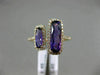 1.74CT DIAMOND & AAA AMETHYST 14KT ROSE GOLD 3D RECTANGULAR DOUBLE HALO FUN RING