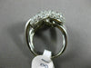 ESTATE LARGE 1.25CT ROUND DIAMOND 18KT WHITE GOLD 3D OPEN HEART PAVE LOVE RING