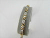 ESTATE WIDE 14KT TWO TONE 3.45CTW DIAMOND LOVE BRACELET
