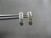 ESTATE .20CT DIAMOND 14KT WHITE GOLD 3D 5 STONE CLASSIC UMBRELLA STUD EARRINGS