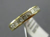 ESTATE .97CT PRINCESS DIAMOND 14KT YELLOW GOLD CHANNEL WEDDING ANNIVERSARY RING