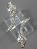 ESTATE LARGE .38CT DIAMOND & AAA RUBY 18KT WHITE GOLD 3D DOUBLE SNAKE FUN RING