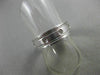 ESTATE WIDE DIAMOND 14KT WHITE GOLD MATTE & SHINY ETERNITY WEDDING RING #12487