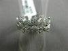 ESTATE .26CT DIAMOND 14KT WHITE GOLD 3D FLEUR DE LIS ETERNITY ANNIVERSARY RING