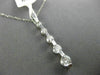 ESTATE 1.40CT DIAMOND 14KT WHITE GOLD 3D ETOILE FIVE  STONE JOURNEY LOVE PENDANT
