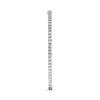 LARGE 1.0CT DIAMOND 14KT WHITE GOLD 3D ROUND INSIDE OUT HOOP HANGING EARRINGS