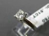 ESTATE .51CT PRINCESS DIAMOND PLATINUM CLASSIC SOLITAIRE ENGAGEMENT RING #20209