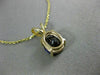 ESTATE 1.35CT AAA PURPLE SAPPHIRE 14KT YELLOW GOLD OVAL FLOATING PENDANT #26239