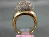 ESTATE LARGE 2.75CT PINK DIAMOND 18K ROSE GOLD 3D ROUND DOME SHAPE FUN LOVE RING