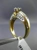 ESTATE 1.20CT ROUND & BAGUETTE DIAMOND 14KT YELLOW GOLD CLASSIC ENGAGEMENT RING