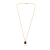 LARGE 5.03CT DIAMOND AAA RUBY 14KT YELLOW GOLD EMERALD CUT HALO FLOATING PENDANT