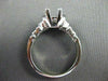 ESTATE 1.05CT DIAMOND 14KT WHITE GOLD PYRAMID SEMI MOUNT ENGAGEMENT RING #22419