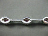 ANTIQUE 4.03CT DIAMOND & AAA RUBY 14KT WHITE GOLD CLUSTER TENNIS BRACELET #112