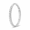 ESTATE .51CT DIAMOND 14KT WHITE GOLD FILIGREE MILGRAIN ETERNITY ANNIVERSARY RING