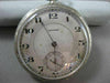ANTIQUE 14KT WHITE GOLD FILIGREE HOWARD POCKET WATCH FROM LATE 1800'S #17579