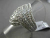 ESTATE 2.15CT BAGUETTE & ROUND DIAMOND 18KT WHITE GOLD INTERTWINNING FUN RING