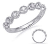 .14CT DIAMOND 14K WHITE GOLD 3D CLASSIC 7 STONE ROUND FILIGREE MILGRAIN FUN RING