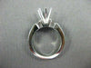 ESTATE .56CT DIAMOND 14KT WHITE GOLD BAGUETTE SEMI MOUNT ENGAGEMENT RING #3053