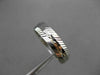 ANTIQUE WIDE 14K WHITE GOLD FILIGREE DIAMOND CUT WEDDING ANNIVERSARY RING #18936