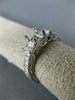 ESTATE .51CT DIAMOND 14KT WHITE GOLD 3D LUCIDA SEMI MOUNT ENGAGEMENT RING #23798