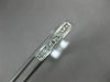 ESTATE .25CT DIAMOND 14K WHITE GOLD 3D CLASSIC 9 STONE MILGRAIN ANNIVERSARY RING