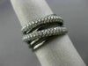 ESTATE WIDE 1.31CT DIAMOND 18KT BLACK GOLD 3D MULTI ROW CRISS CROSS LOVE RING