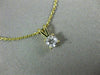 ESTATE .30CT ROUND DIAMOND 14KT YELLOW GOLD 3D CLASSIC HANGING PENDANT #15767