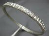 ESTATE LARGE 6.50CT DIAMOND 18KT WHITE GOLD 3D ETERNITY BANGLE CUFF BRACELET