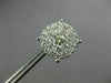 EXTRA LARGE 2.08CT DIAMOND 14KT WHITE GOLD 3D FILIGREE SCREW BACK STUD EARRINGS