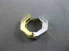 ESTATE .25CT DIAMOND 14K WHITE & YELLOW GOLD CLASSIC HUGGIE HOOP EARRINGS #6236