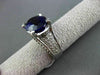 ESTATE LARGE 8.25CTW DIAMOND & AAA AMETHYST 14KT WHITE GOLD 3D COCKTAIL RING