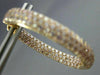 ESTATE LARGE 5.92CT PINK DIAMOND 18KT ROSE GOLD DOUBLE SIDED OVAL HOOP EARRINGS