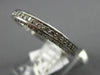 ANTIQUE 1.2CT ROUND DIAMOND 14K WHITE GOLD CLASSIC FILIGREE ETERNITY RING #17735