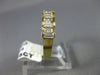 ESTATE .85CT BAGUETTE & PRINCESS DIAMOND 14KT YELLOW GOLD ANNIVERSARY RING #7439
