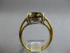 4.62CT DIAMOND & AAA SMOKY TOPAZ 18KT 2 TONE GOLD OVAL & ROUND LOVE RING #28200