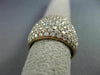 ESTATE LARGE 3.18CT DIAMOND 18KT ROSE GOLD PAVE CLASSIC WEDDING ANNIVERSARY RING